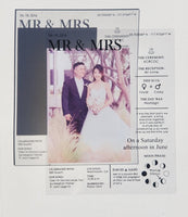 Acrylic Wedding Stat Keepsake