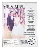 Acrylic Wedding Stat Keepsake